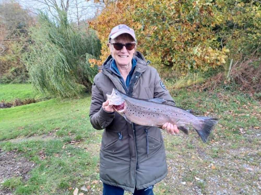 Angie with trout web