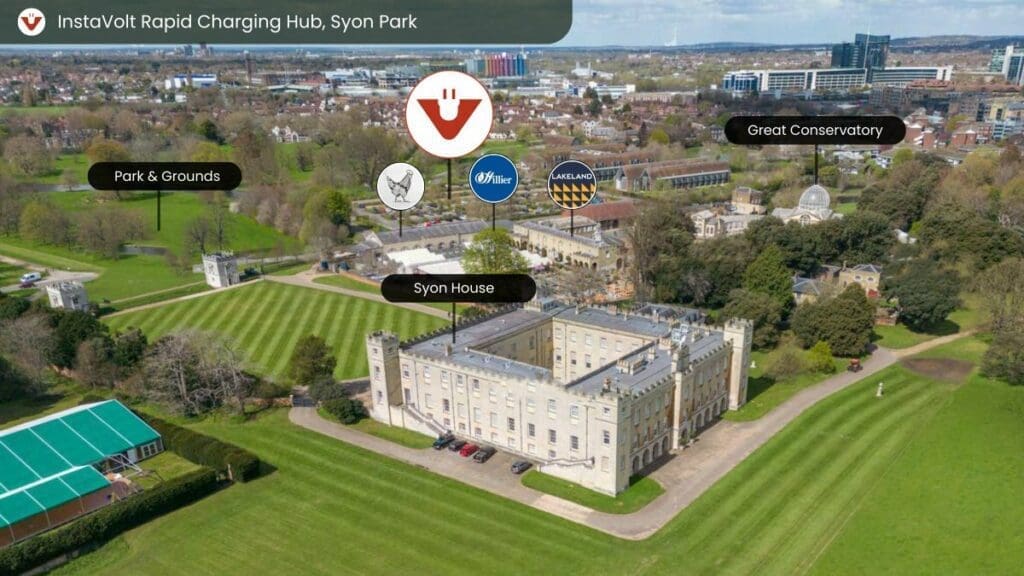 Syon Park EV chargers